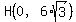 H%280%2C6%2Asqrt%283%29%29