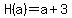 H%28a%29+=+++a%2B3