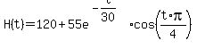 H%28t%29+=+120%2B55e%5E%28-t%2F30%29%2Acos%28t%2Api%2F4%29