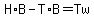 H%2AB-T%2AB=Tw