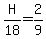 H%2F18+=+2%2F9
