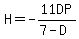 H=-11DP%2F%287-D%29