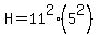 H=11%5E2%285%5E2%29