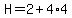 H=2%2B4%2A4