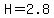 H=2.8