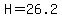 H=26.2