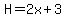 H=2x%2B3