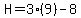 H=3%289%29-8
