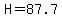 H=87.7