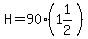 H=90%281%261%2F2%29