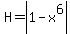 H=abs%281-x%5E6%29