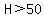 H%3E50