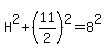 H%5E2%2B%2811%2F2%29%5E2=8%5E2