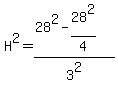 H%5E2=%2828%5E2-28%5E2%2F4%29%2F3%5E2