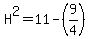 H%5E2=11-%289%2F4%29