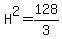 H%5E2=128%2F3