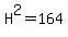 H%5E2=164