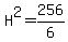 H%5E2=256%2F6