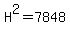 H%5E2=7848