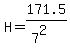 H+=+171.5%2F%287%5E2%29