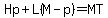 Hp%2BL%28M-p%29=MT