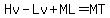 Hv-Lv%2BML=MT