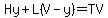 Hy%2BL%28V-y%29=TV