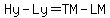 Hy-Ly=TM-LM