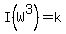 I%28W%5E3%29=k