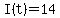 I%28t%29=14