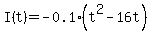 I%28t%29+=+-0.1%28t%5E2-+16t%29+