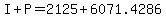 I%2BP=2125%2B6071.4286