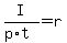 I%2F%28p%2At%29=r