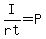 I%2Frt+=+P