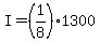 I=%281%2F8%291300