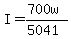 I=%28700w%29%2F%285041%29