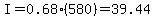 I=0.68%28580%29=39.44