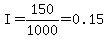 I=150%2F1000=0.15