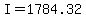 I=1784.32