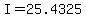 I=25.4325