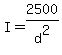 I=2500%2Fd%5E2