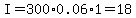 I=300%2A0.06%2A1=18