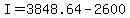 I=3848.64-2600