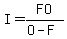 I=FO%2F%28O-F%29