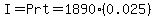 I=Prt=1890%280.025%29