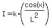 I=k%2A%28cos%28x%29%2FL%5E2%29