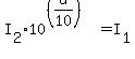 I%5B2%5D%2A10%5E%28%28d%2F10%29%29+=+I%5B1%5D