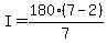 I+=+180%2A%287-2%29%2F7