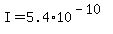 I+=+5.4%2A10%5E%28-10%29