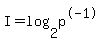 I+=+log%282%2Cp%5E-1%29